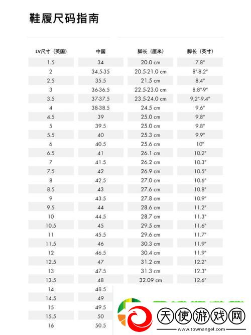 欧洲尺码日本尺码美国欧洲lv