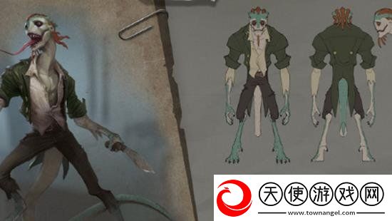 第五人格孽蜥新时装耶梦加得时装三视图