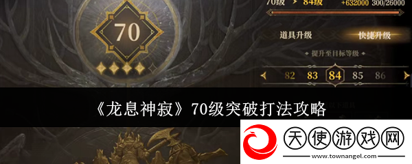 龙息神寂70级突破打法攻略