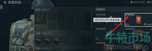 三角洲行动药品怎么配置