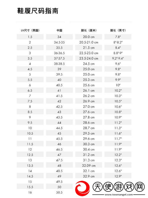 欧洲尺码日本尺码美国欧洲lv