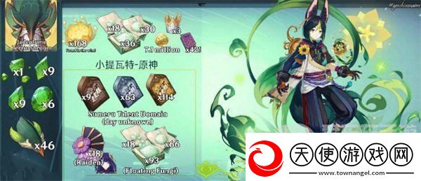原神提纳里突破材料