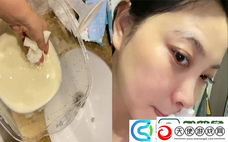 一边下奶一吃敷面膜60分钟