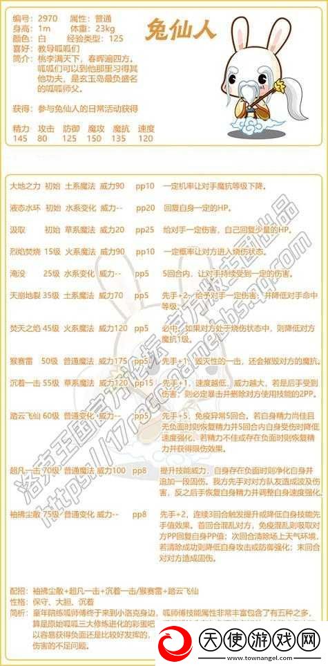 洛克王国疾音技能表全揭秘