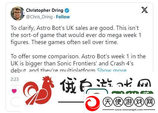 宇宙机器人在英国首周销量表现优异超越多款热门游戏