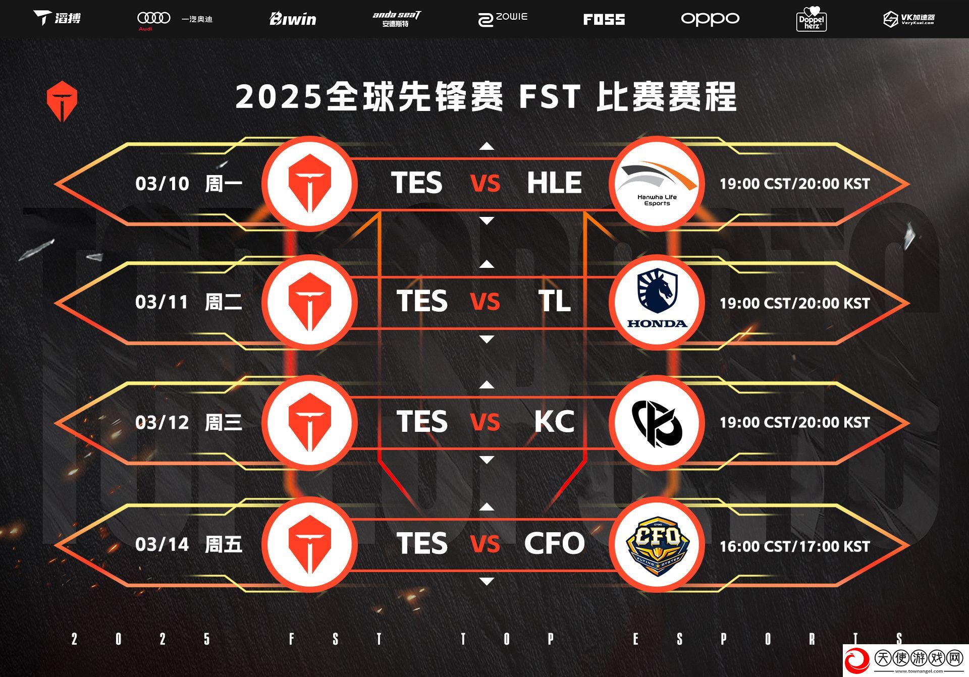 TES发布先锋赛循环赛赛程