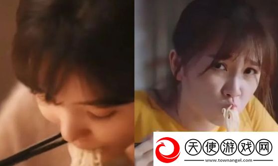 同样表演吃面条28岁章若楠与29岁虞书欣对比差距一下子就出来了