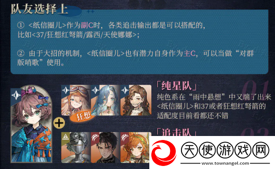 重返未来1999纸信圈儿阵容搭配攻略
