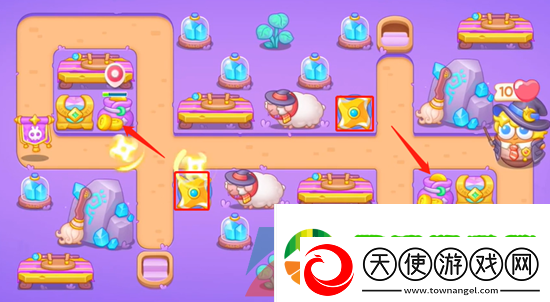 保卫萝卜4阿波与魔法宝藏第44关怎么过