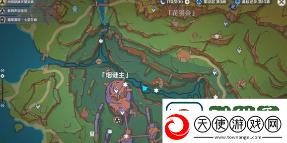 原神烟谜主3个触摸门在哪